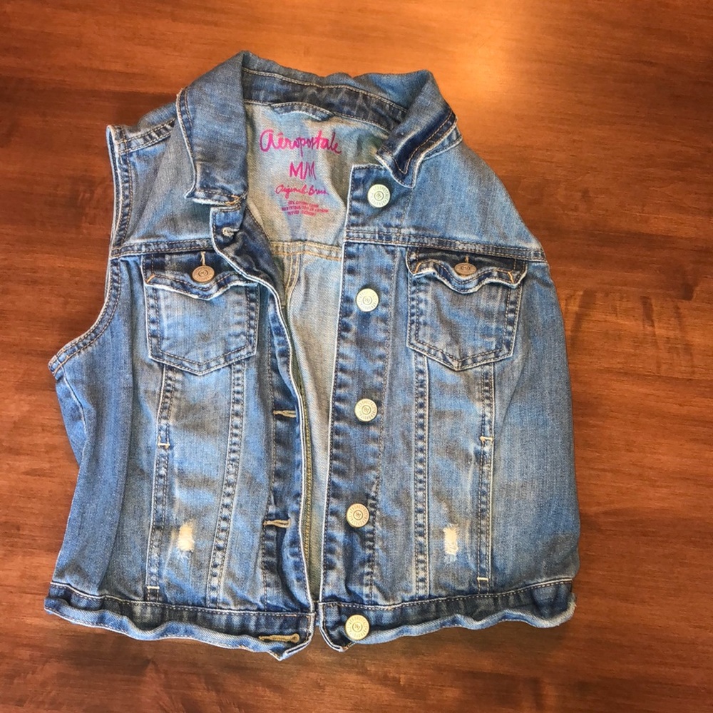 Jean jacket vest from Aeropostale